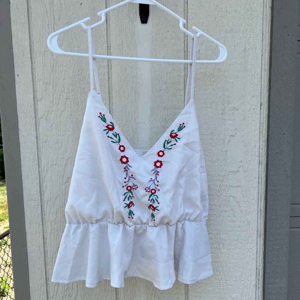 Floral tank blouse